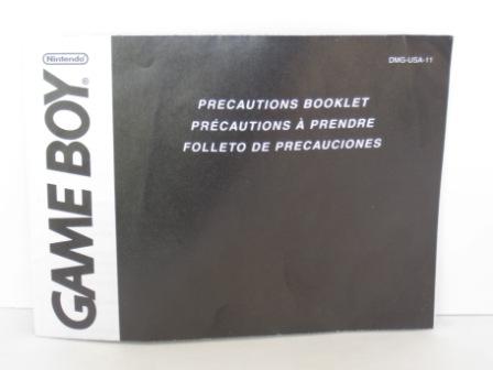 Gameboy Precautions Booklet (DMG-USA-11) - Gameboy Manual